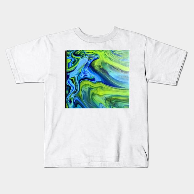 Summer Sprint Kids T-Shirt by CrushArtColor